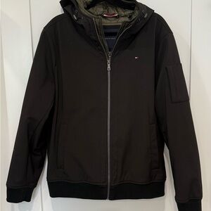 Tommy Hilfiger Black Performance Jacket with Hood